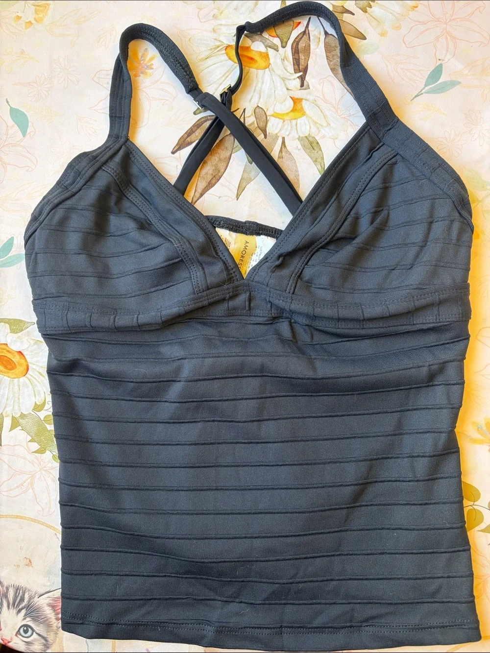 Classic Black Women’s Swim Tankini Top